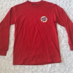 Santa Cruz red longsleeve T-shirt